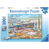 Ravensburger - Construction Site At The Airport - 100 Pieces - Puzzles